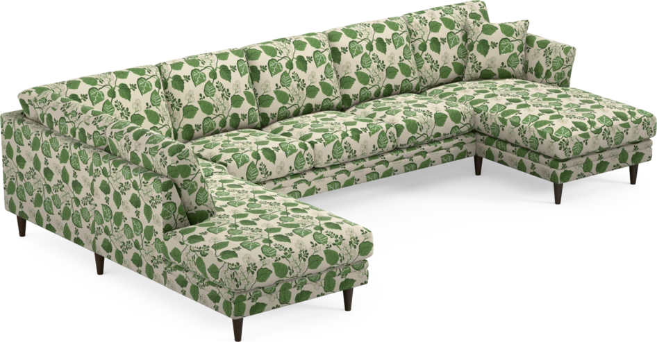 Eden - 3-sits soffa med divan vänster och schäslong höger - Flerfärgad