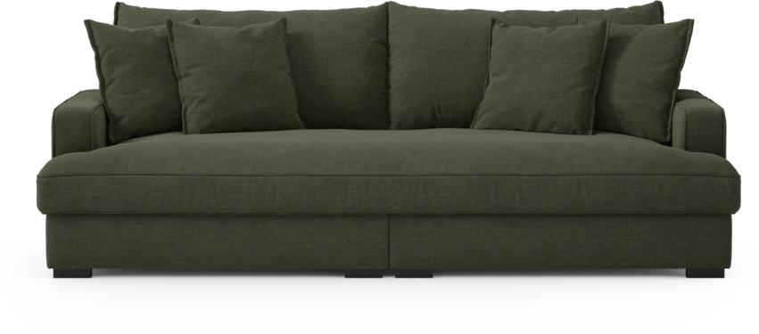 Rossi - 3-sits soffa, hel dyna - Grön