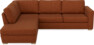 Friday - 2,5-sits soffa med divan vänster - Orange