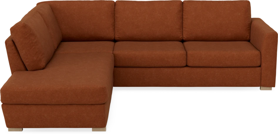Friday - 2,5-sits soffa med divan vänster - Orange