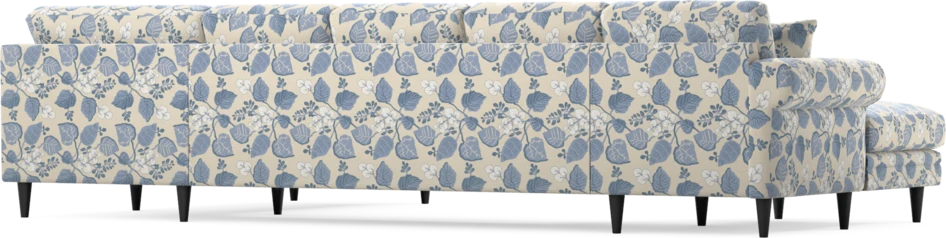 Eden - 3-sits soffa med schäslong vänster och divan höger - Flerfärgad
