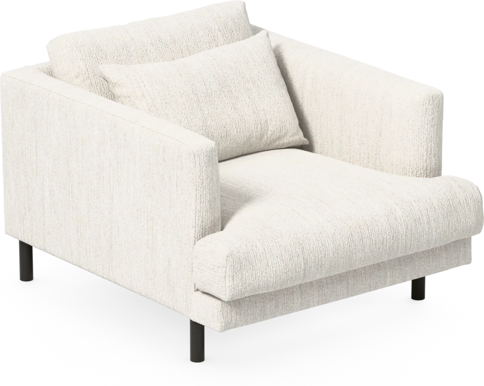 Harper - Fåtölj, 75 cm - Vit