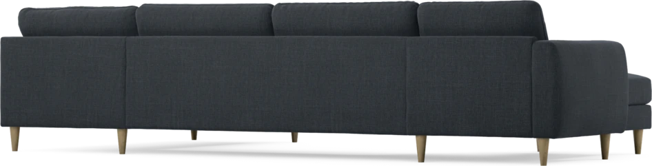 Bridge - 3-sits soffa med schäslong vänster och divan höger - Blå
