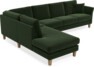 Eden - 3-sits soffa med divan - Grön