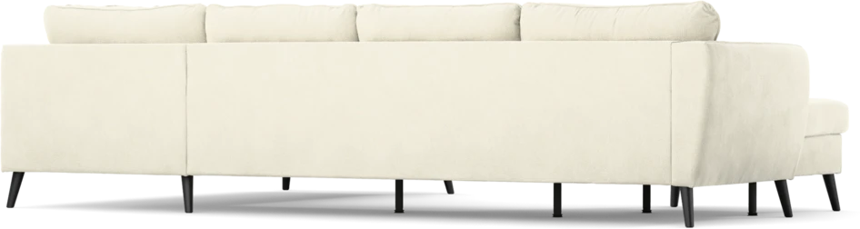 County - 3-sits soffa med schäslong vänster och divan höger - Vit