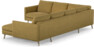 Madison Lux - Hörnsoffa med schäslong höger - Gul