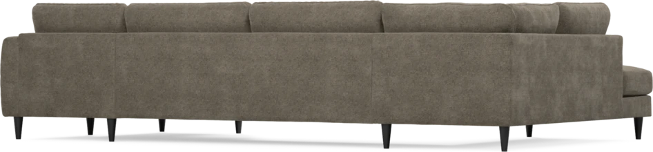 Bridge - 3-sits soffa med divan vänster och schäslong höger - Brun