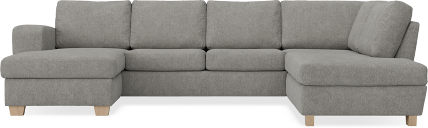 Friday - 3-sits soffa med schäslong vänster och divan höger - Grå