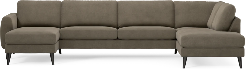 Bridge - 3-sits soffa med schäslong vänster och divan höger - Beige