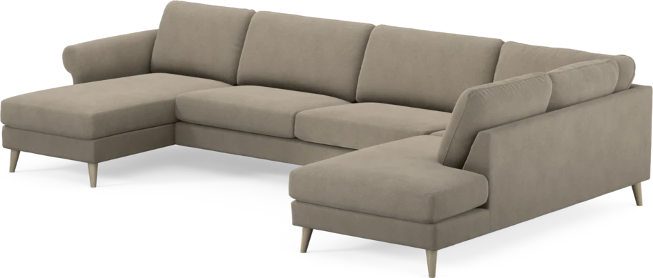 Bridge - 3-sits soffa med schäslong vänster och divan höger - Beige