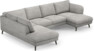 Madison Lux - 2-sits soffa med divan vänster och schäslong höger - Grå