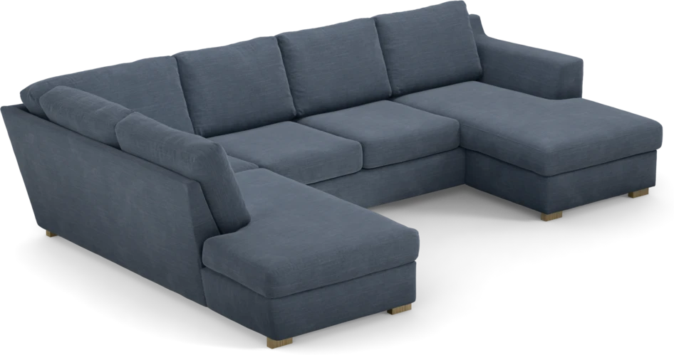 Friday - 3-sits soffa med divan vänster och schäslong höger - Blå