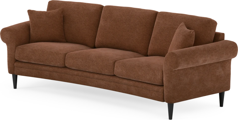 Eden - 3-sits soffa svängd - Orange