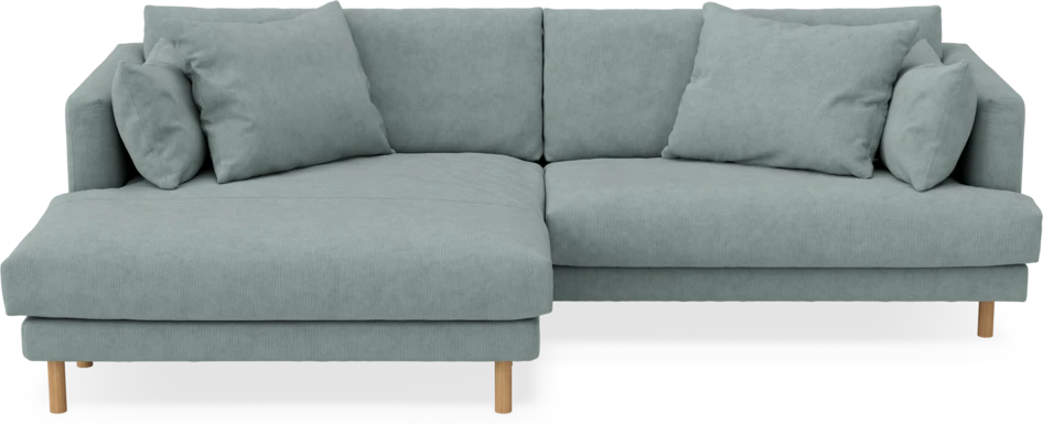 Harper - 4-sits med schäslong XL vänster - Grön