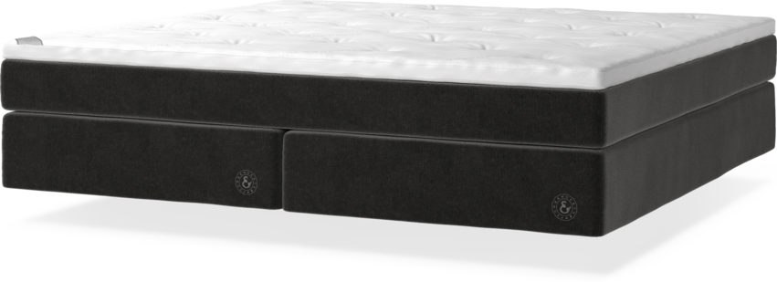 Cape Farewell - Kontinentalsäng, dubbelsäng med svävande utseende - Grå