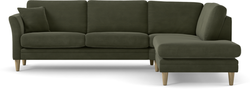Eden - 2,5-sits soffa med divan - Grön