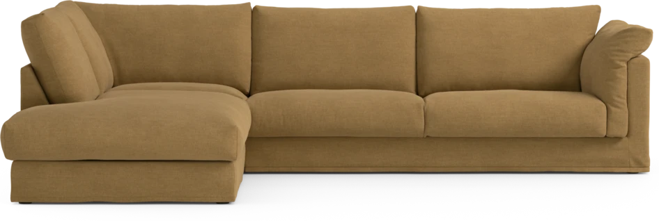 Cherrie Klädsel - Klädsel till 3-sits soffa med divan vänster - Gul