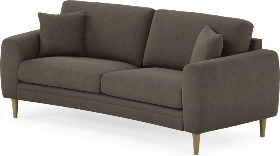 Eden - 2,5-sits soffa svängd - Brun