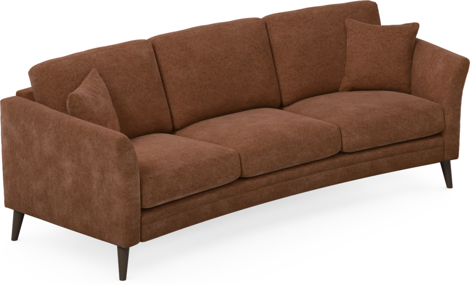 Eden - 3-sits soffa svängd - Orange