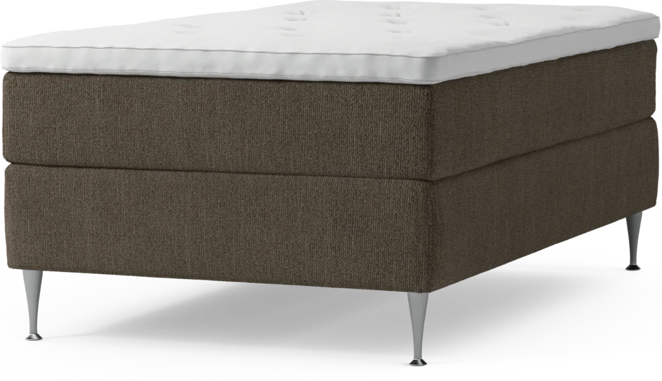 Delux Exclusive - Kontinentalsäng, enkelsäng 120 cm med bäddmadrass och sängben