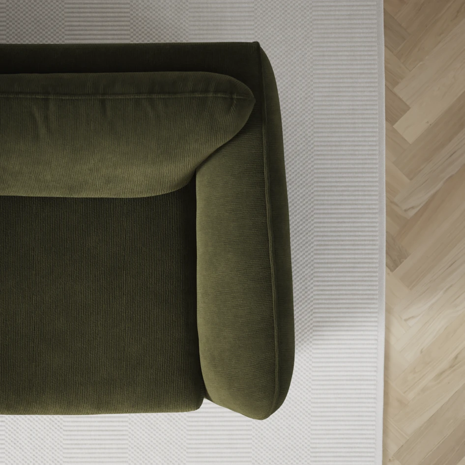 Madison Lux - Hörnsoffa 2+3-sits, hörn 1 - Grön
