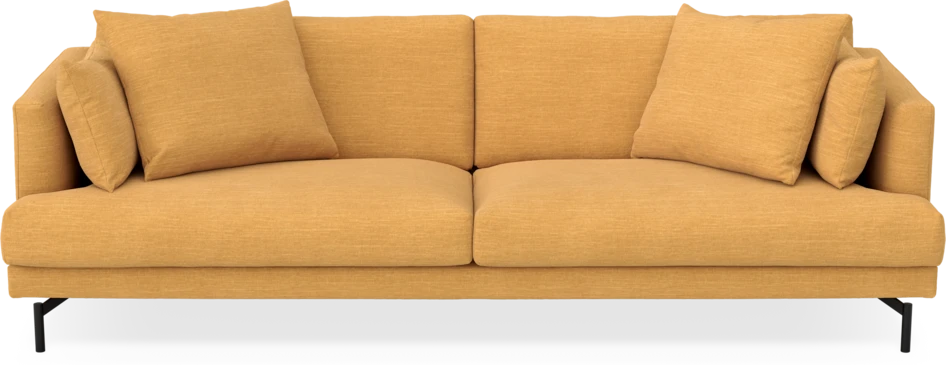 Harper - 4-sits soffa - Gul