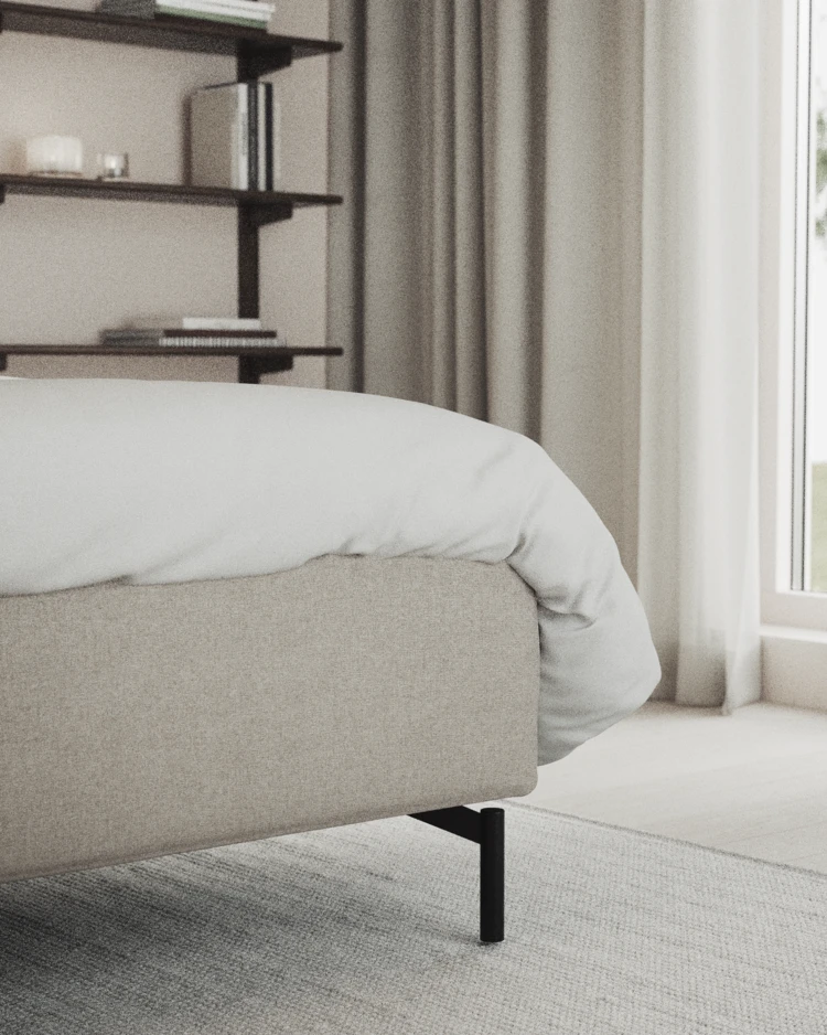 Delux Exclusive - Kontinentalsäng, enkelsäng 120 cm med bäddmadrass och sängben - inspiration