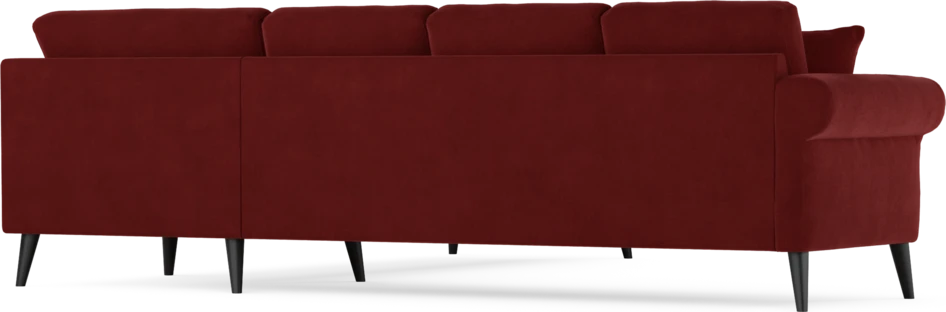 Eden - Hörnsoffa, 3+3-sits - Röd