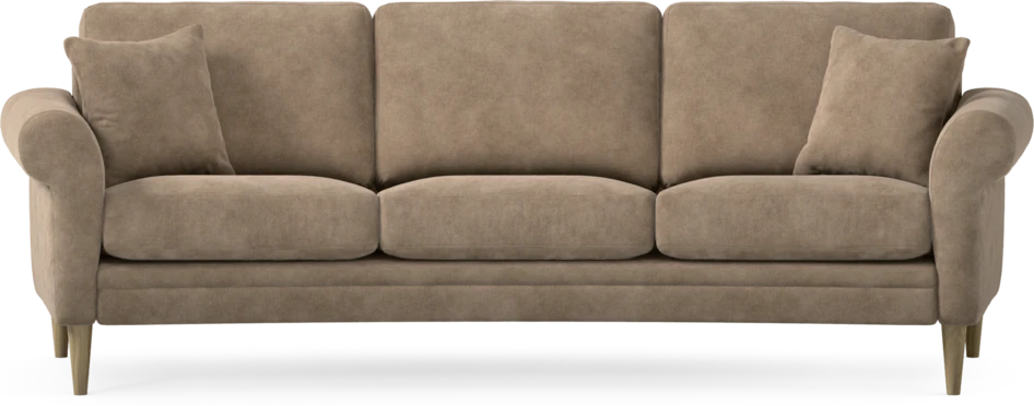 Eden - 3-sits soffa svängd - Beige