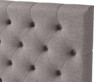 Delux Pikerad XL - Sänggavel, 90-210 cm - Grå