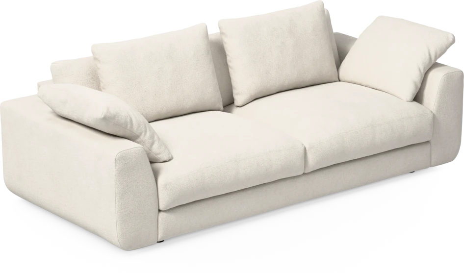 Amie - 3-sits soffa - Vit