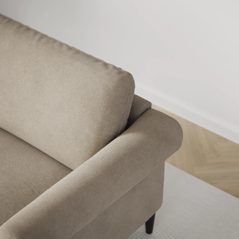 Bridge - 3-sits soffa med schäslong vänster och divan höger - Beige