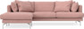 Harper - 4-sits med schäslong vänster - Rosa