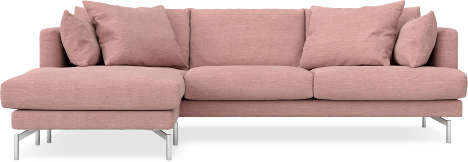 Harper - 4-sits med schäslong vänster - Rosa