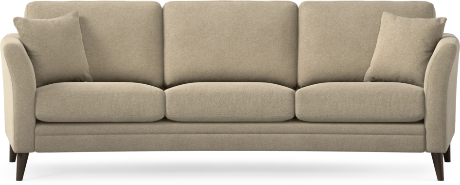 Eden - 3-sits soffa svängd - Beige