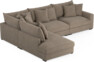 Rossi - 3-sits soffa med divan vänster - Beige