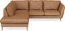 Madison - 2-sits soffa med divan vänster - Orange