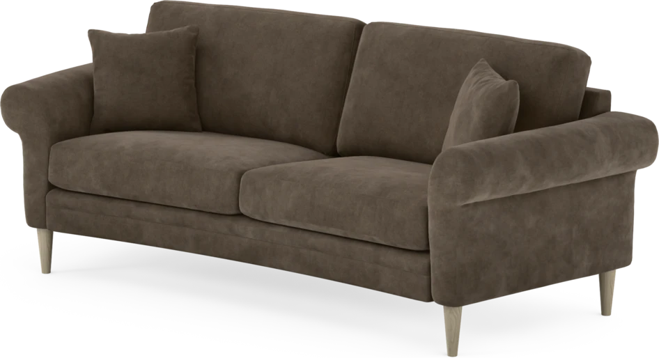 Eden - 2,5-sits soffa svängd - Brun