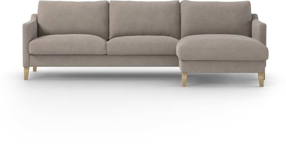Winston - 3-sits soffa med schäslong, vändbar - Beige