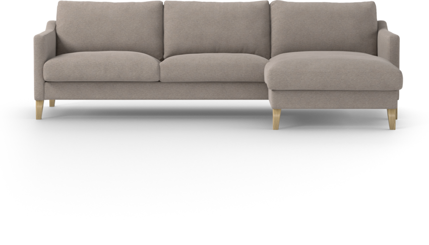 Winston - 3-sits soffa med schäslong, vändbar - Beige