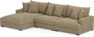 Rossi - 3-sits soffa med schäslong vänster - Beige