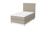 Sleep Delux - Kontinentalsäng, enkelsäng med bäddmadrass Sleep Delux vit - Beige