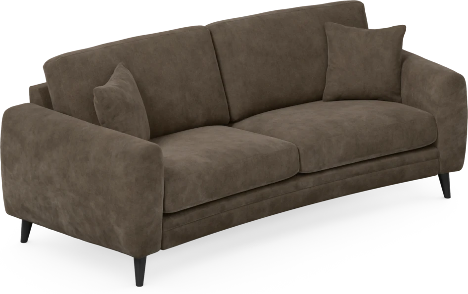 Eden - 2,5-sits soffa svängd - Brun