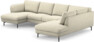 Madison Lux - 2-sits soffa med schäslong vänster och divan höger - Vit