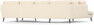 Madison Lux - 2-sits soffa med divan vänster och schäslong höger - Beige