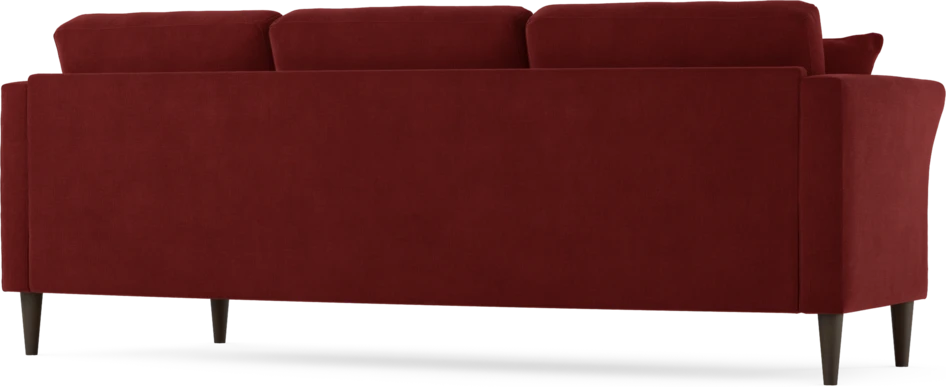 Eden - 3-sits soffa svängd - Röd