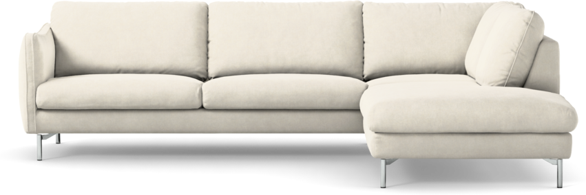 Madison Lux - 3-sits soffa med divan höger - Vit
