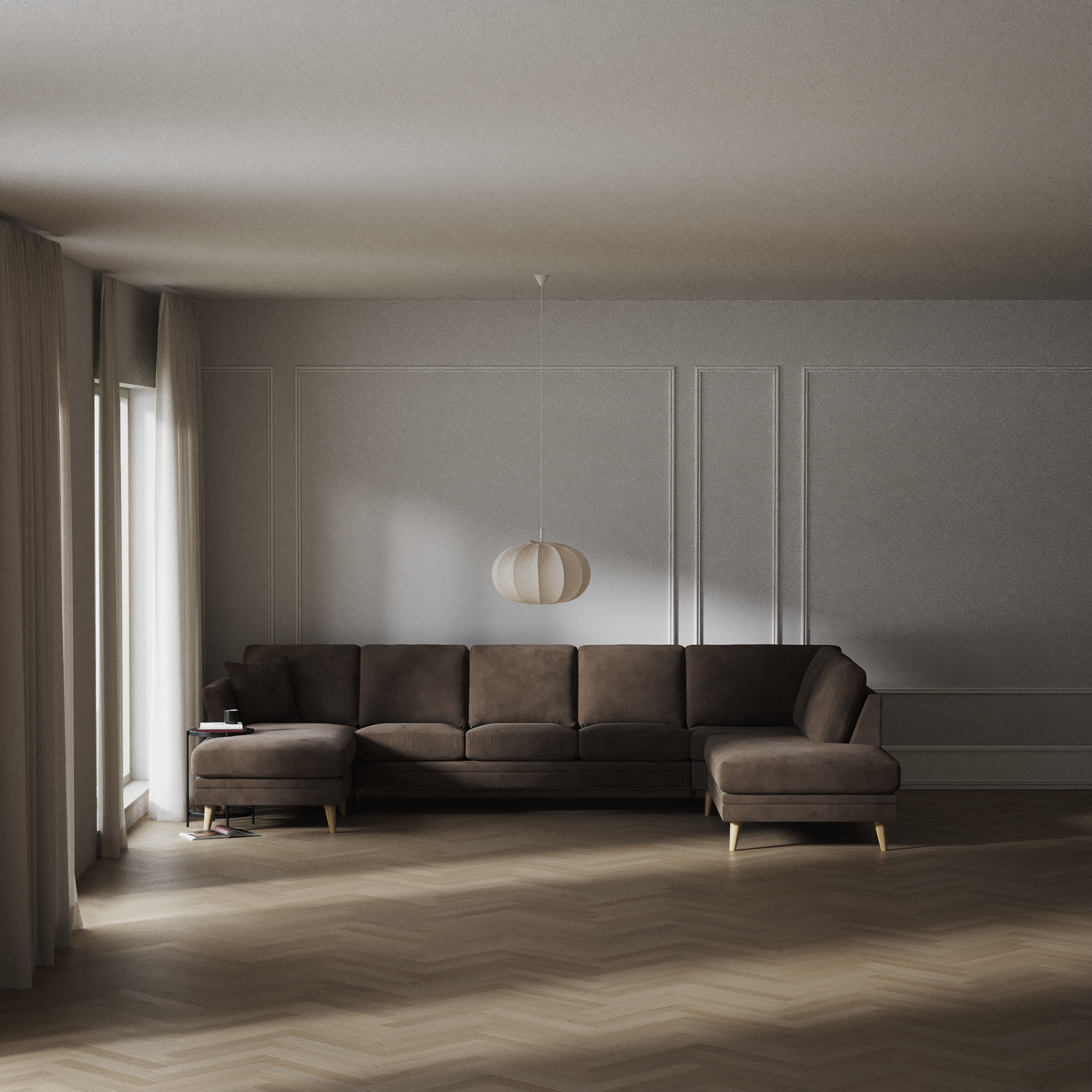 Eden - 3-sits soffa med schäslong vänster och divan höger - inspiration