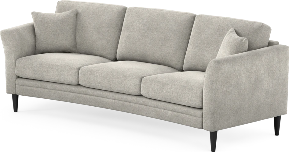 Eden - 3-sits soffa svängd - Grå