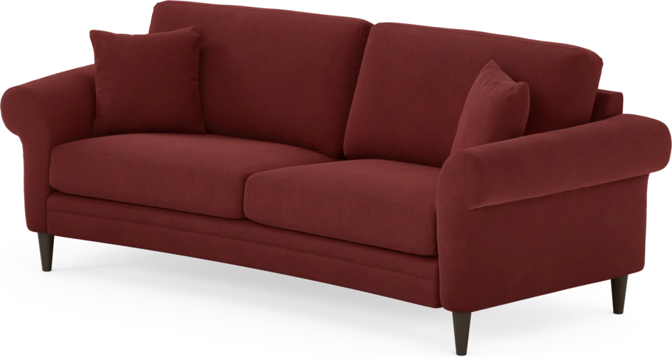 Eden - 2,5-sits soffa svängd - Röd